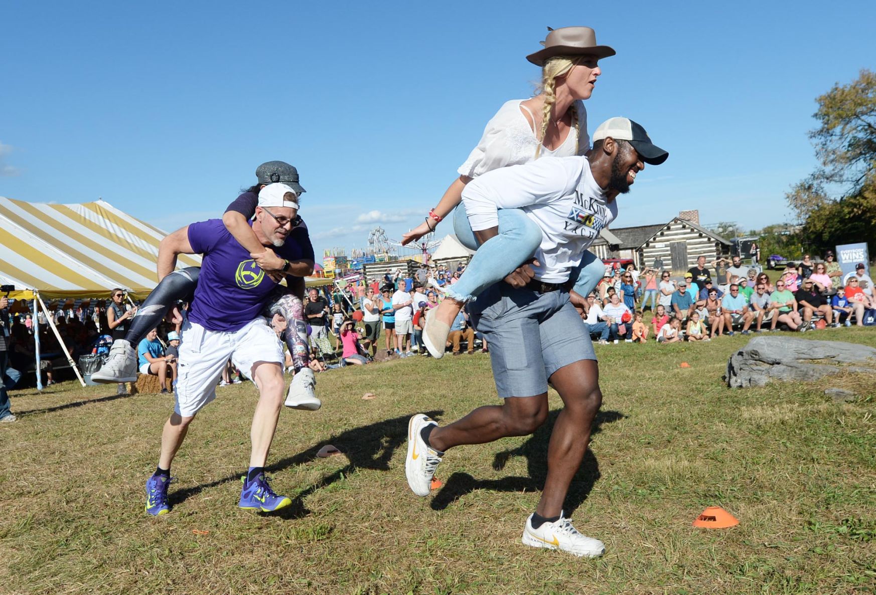Oktoberfest wife-carrying contest